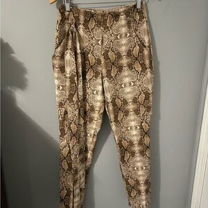 Stylish Snake Print Women's Pants